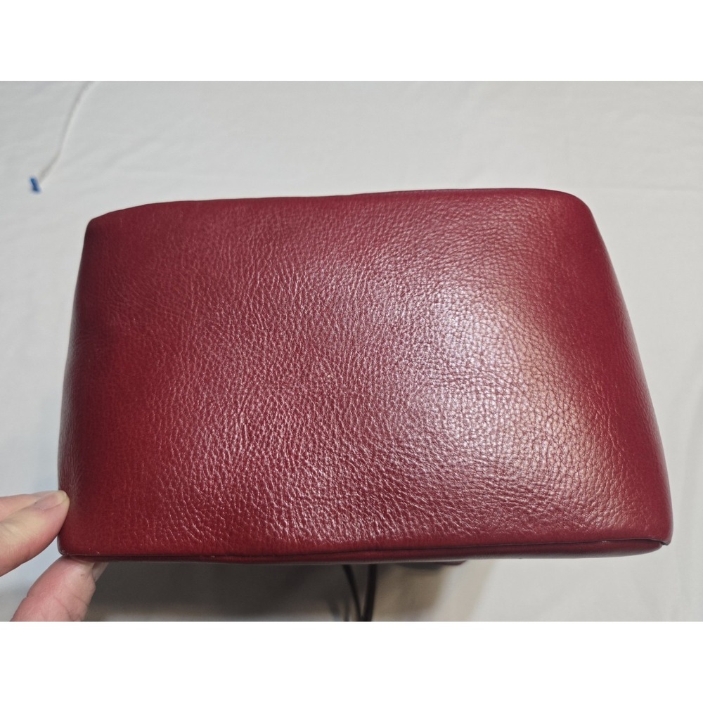 Divina Firenze Giada Red Leather Handbag Purse Medium Zip Pockets‎ Adj Straps - Picture 12 of 12